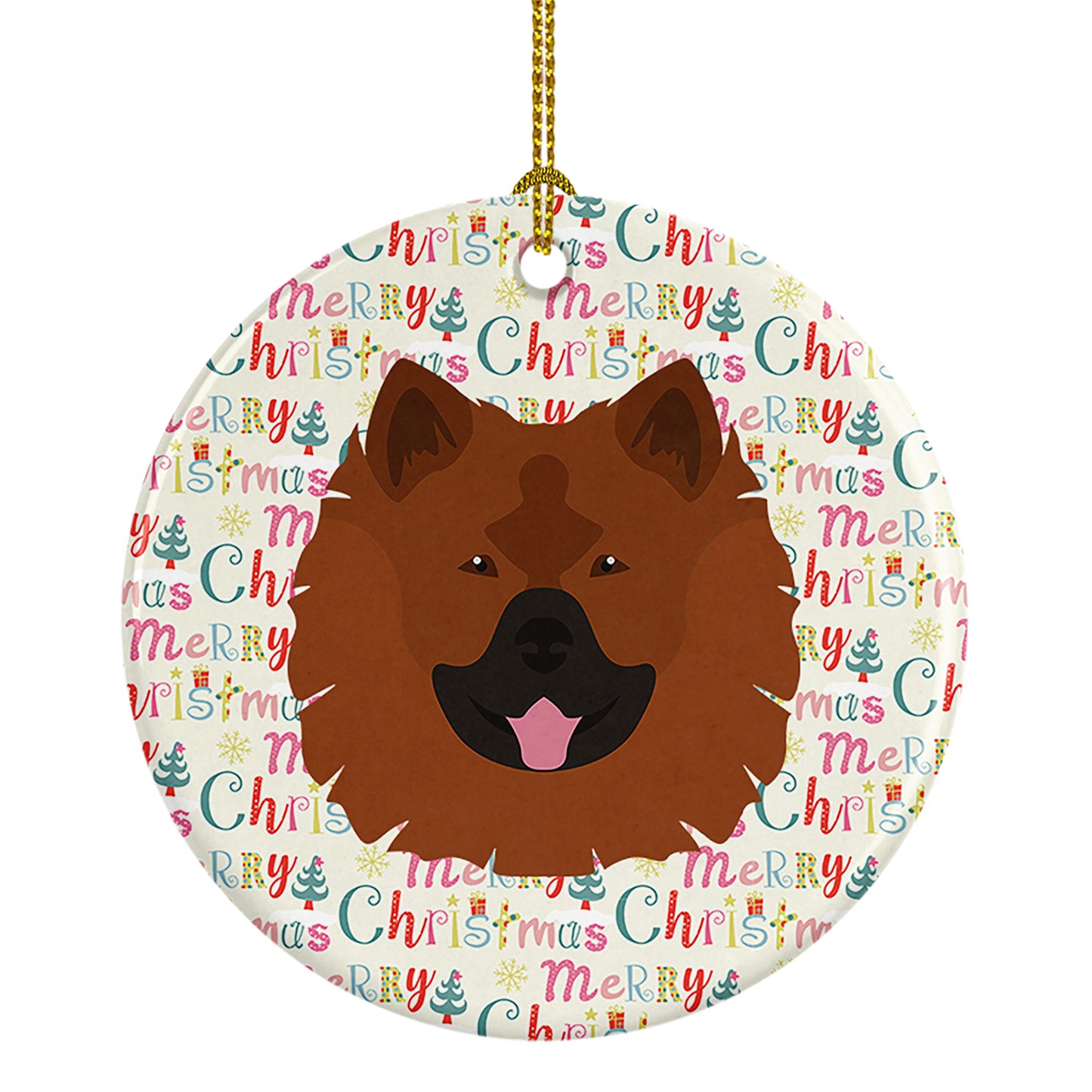 Buy this Eurasier Merry Christmas Ceramic Ornament