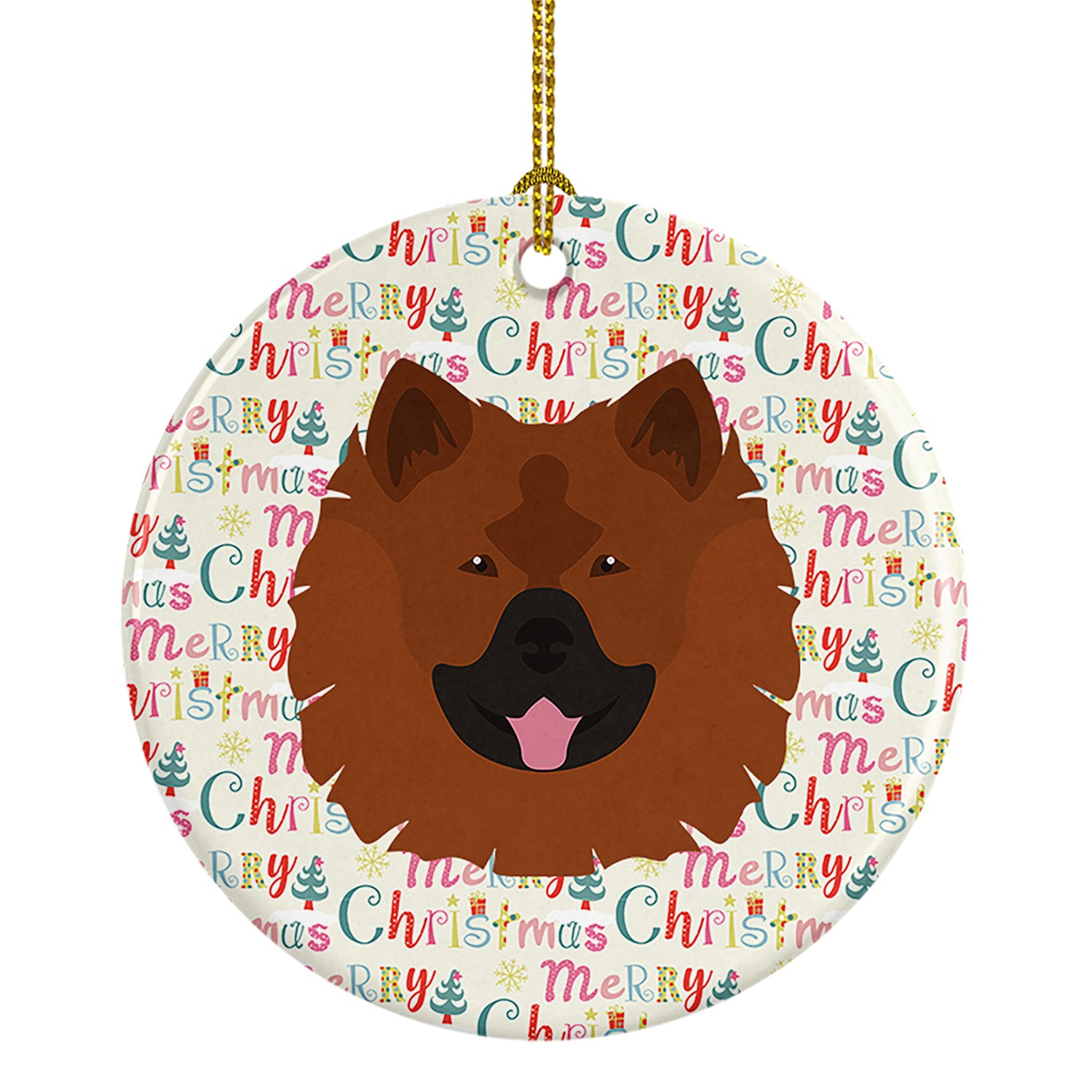 Buy this Eurasier Merry Christmas Ceramic Ornament