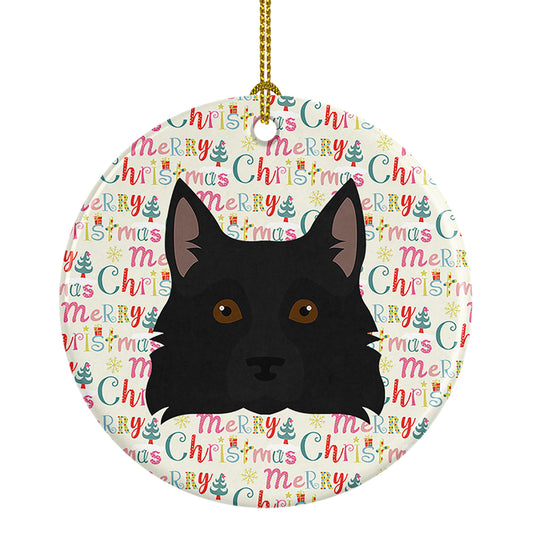 Buy this Schipperke Merry Christmas Ceramic Ornament