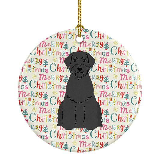 Buy this Merry Christmas Giant Schnauzer Ceramic Ornament