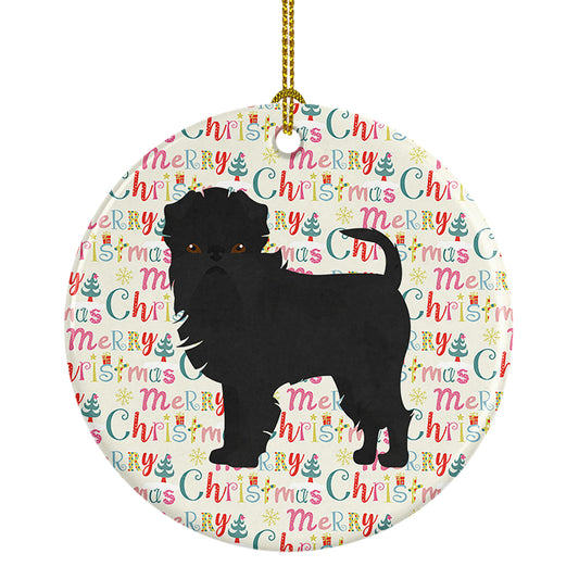 Buy this Affenpinscher #2 Merry Christmas Ceramic Ornament