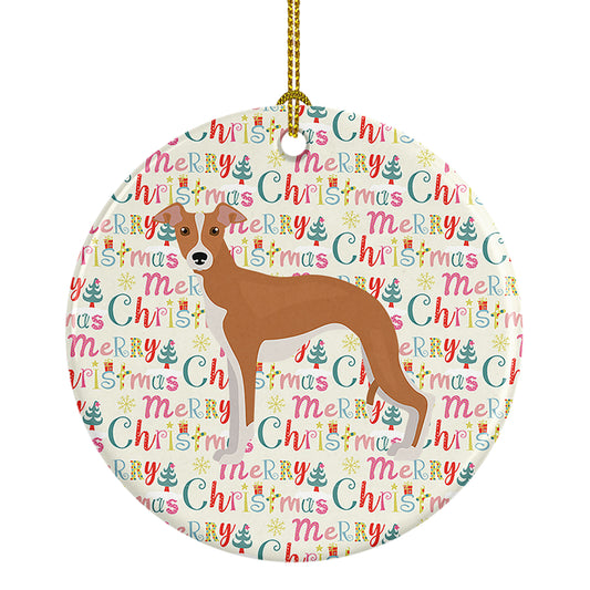 Buy this Italian Greyhound #2 Merry Christmas Ceramic Ornament