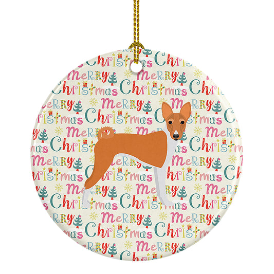 Buy this Basenji Merry Christmas Ceramic Ornament