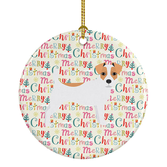 Buy this Jack Russell Terrier Merry Christmas Ceramic Ornament