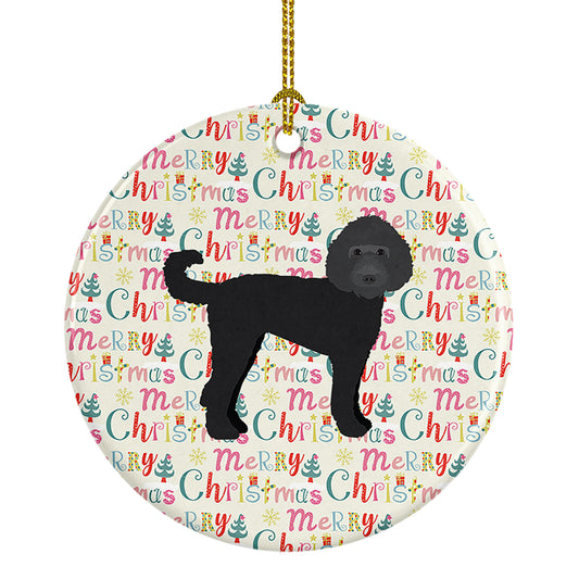 Buy this Labradoodle Merry Christmas Ceramic Ornament