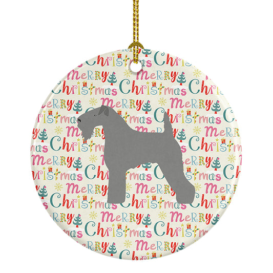 Buy this Kerry Blue Terrier Merry Christmas Ceramic Ornament