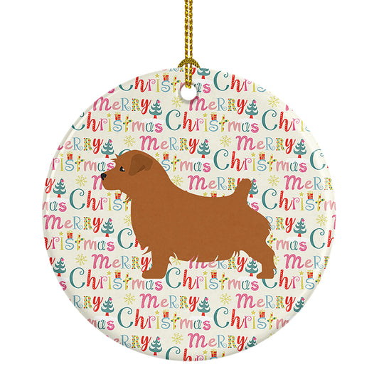 Buy this Norfolk Terrier Merry Christmas Ceramic Ornament