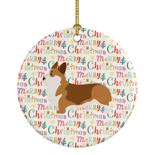 Buy this Corgi Merry Christmas Ceramic Ornament