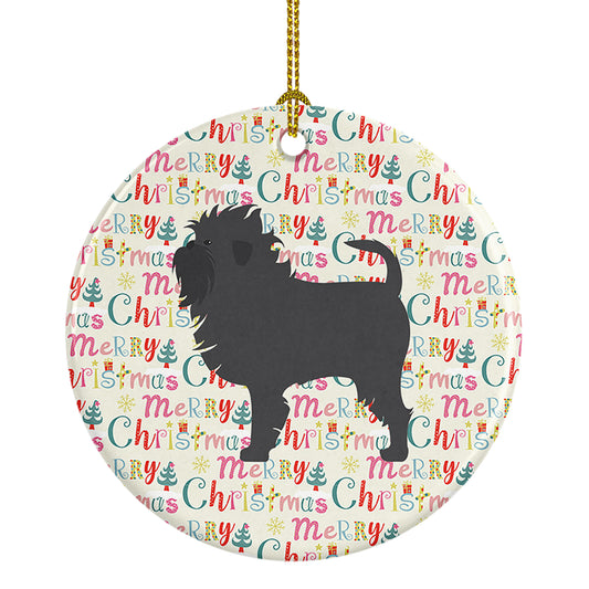 Buy this Affenpinscher Merry Christmas Ceramic Ornament