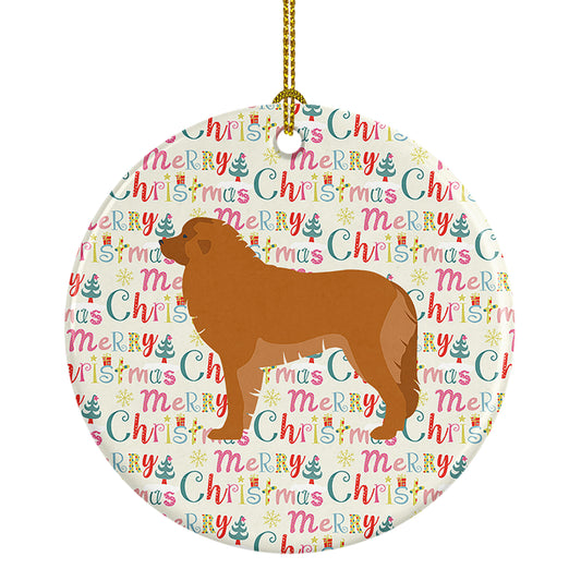 Buy this Leonberger Merry Christmas Ceramic Ornament