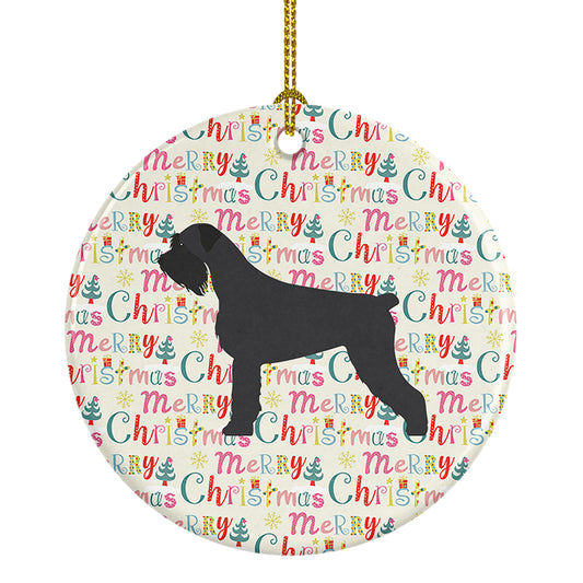 Buy this Giant Schnauzer Merry Christmas Ceramic Ornament