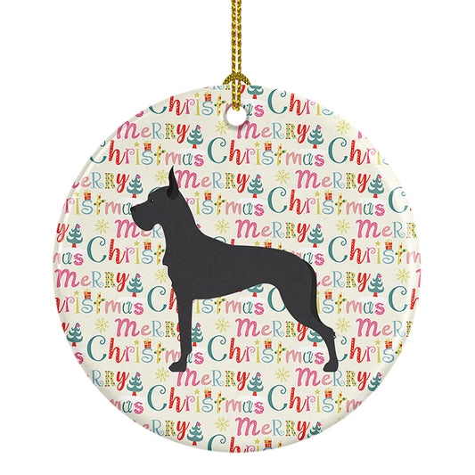 Buy this Great Dane Merry Christmas Ceramic Ornament