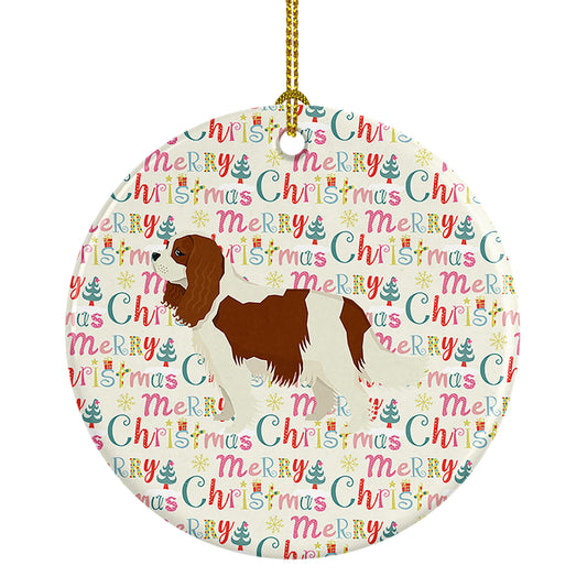 Buy this Cavalier Spaniel Merry Christmas Ceramic Ornament