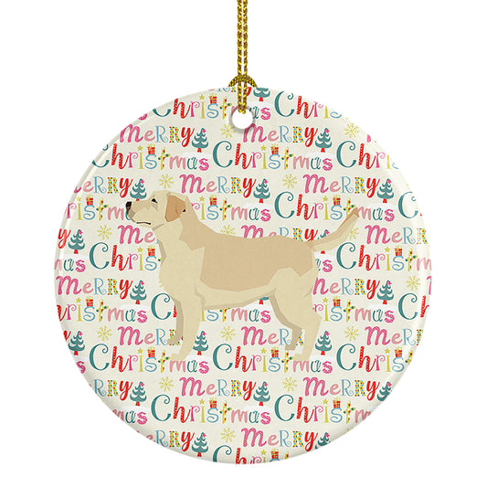 Buy this Labrador Retriever Merry Christmas Ceramic Ornament