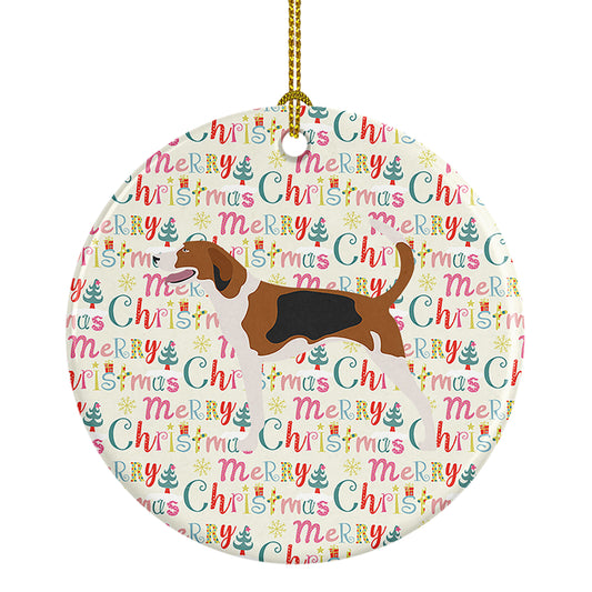 Buy this American Foxhound Merry Christmas Ceramic Ornament