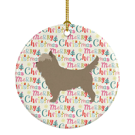 Buy this Cairn Terrier Merry Christmas Ceramic Ornament