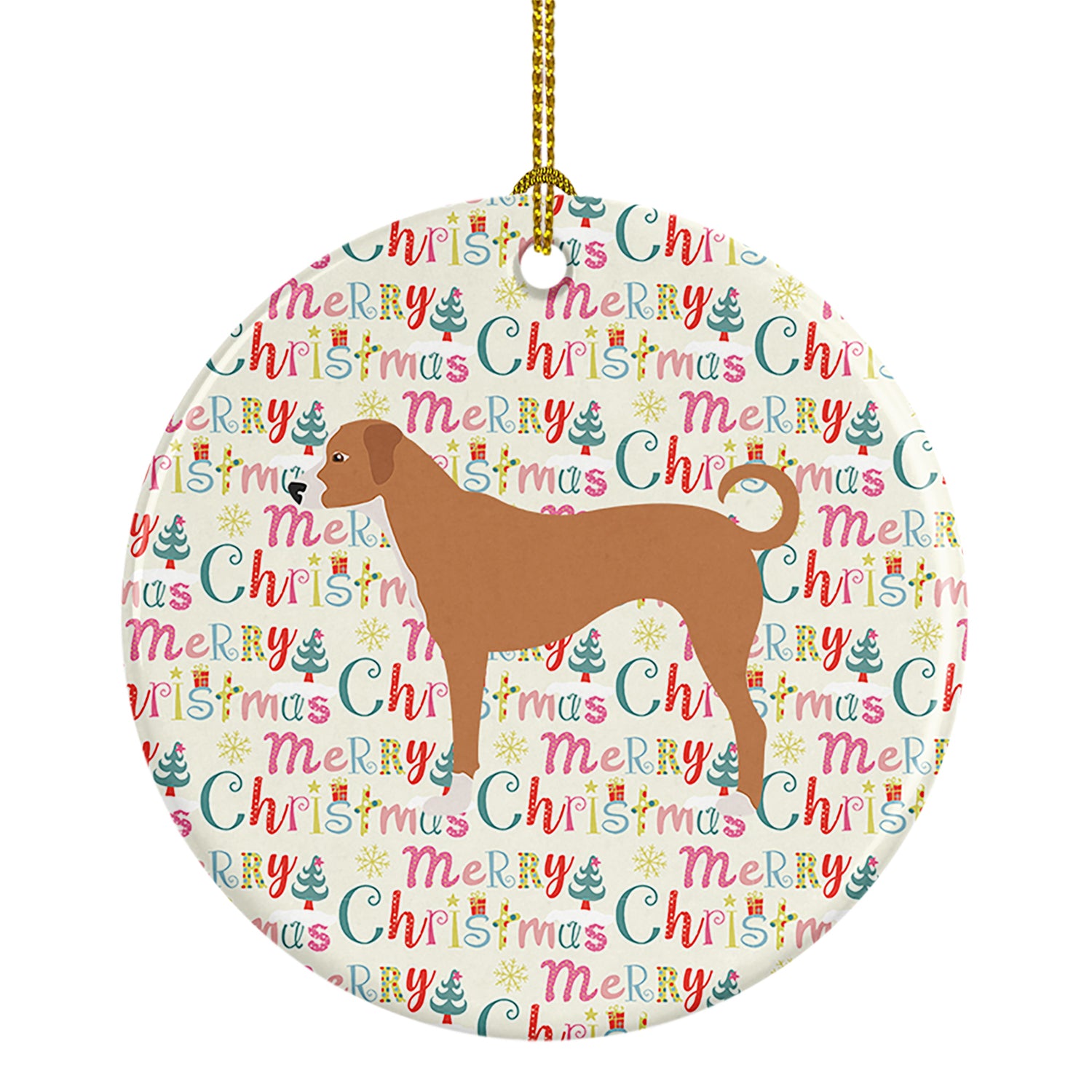Buy this Australian Pinscher Merry Christmas Ceramic Ornament