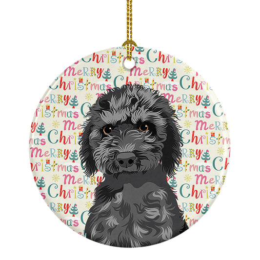 Buy this Doodle Black #2 Christmas Ceramic Ornament