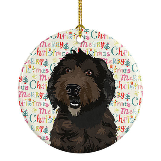 Buy this Doodle Chocolate #1 Christmas Ceramic Ornament