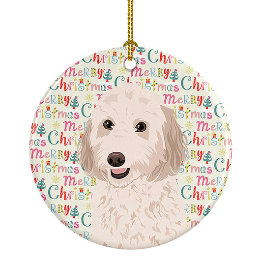Buy this Doodle Cream #1 Christmas Ceramic Ornament