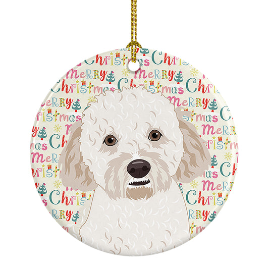 Buy this Doodle Cream #4 Christmas Ceramic Ornament