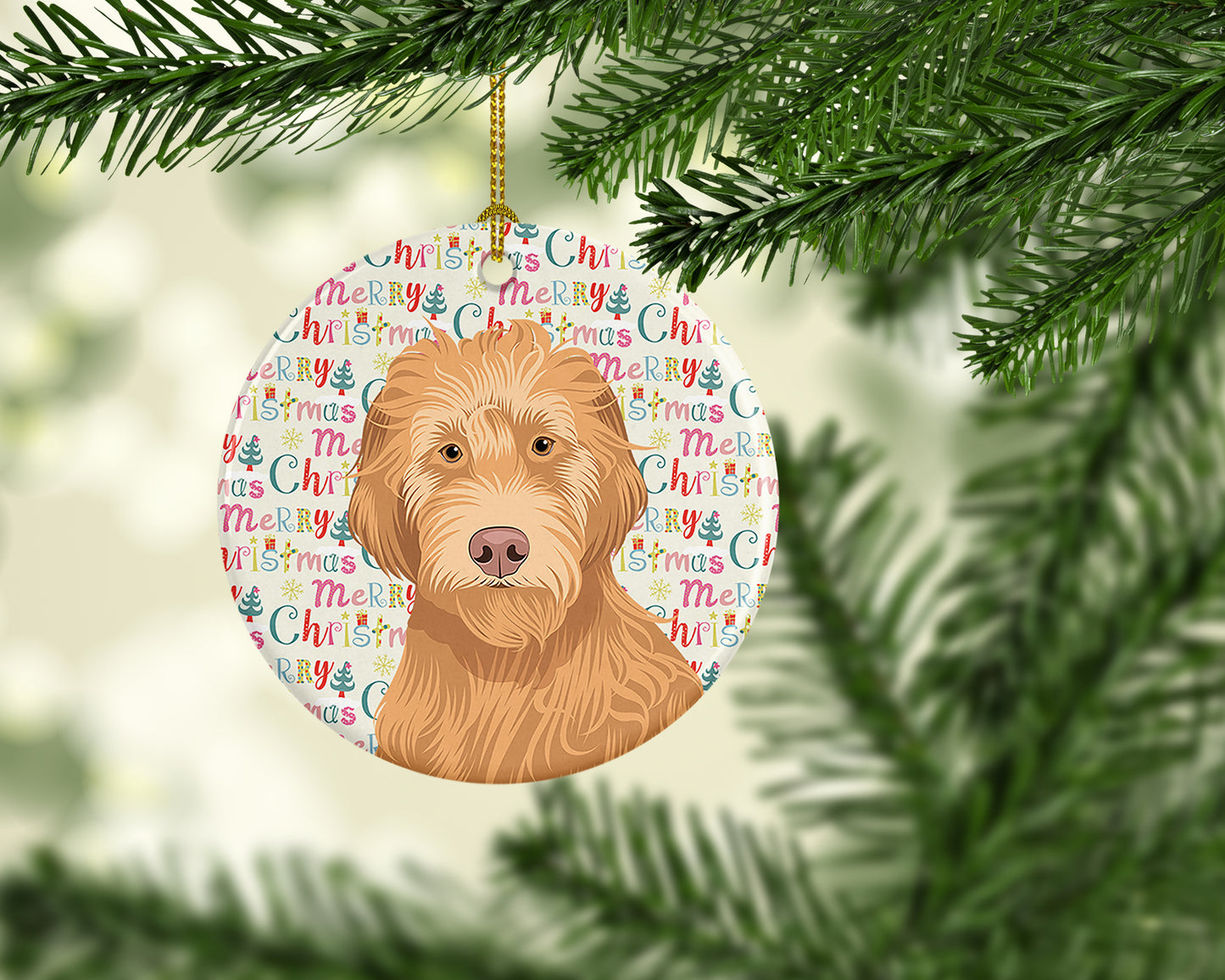 Doodle Liver #2 Christmas Ceramic Ornament