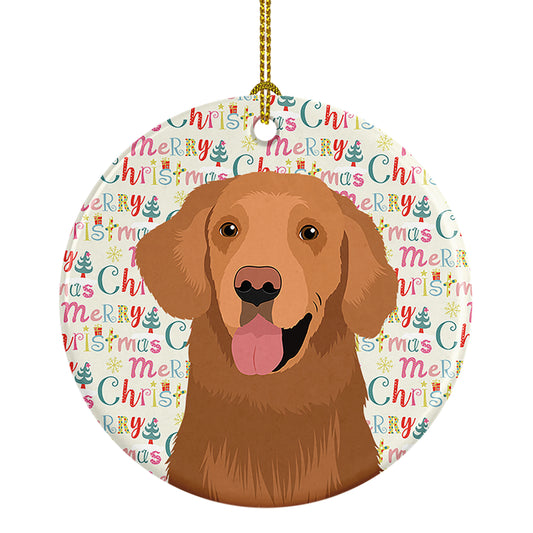 Buy this Golden Retriever Red #1 Christmas Ceramic Ornament