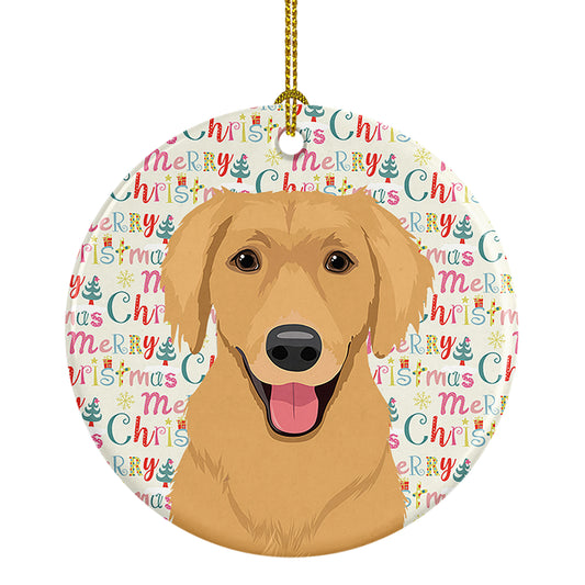 Buy this Golden Retriever Gold #2 Christmas Ceramic Ornament