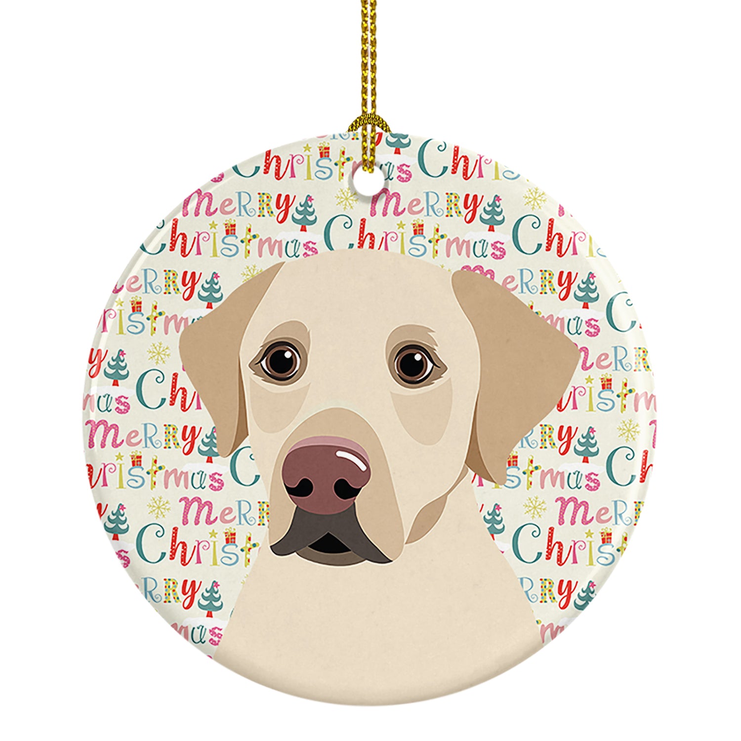 Buy this Labrador Retriever Yellow #3 Christmas Ceramic Ornament