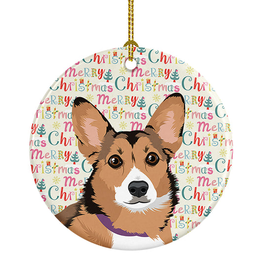 Buy this Pembroke Welsh Corgi Sable and White Christmas Ceramic Ornament