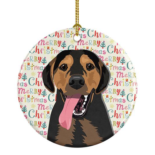 Buy this Rottweiler Black and Tan #4 Christmas Ceramic Ornament