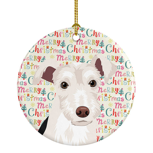 Buy this Schnauzer Parti Christmas Ceramic Ornament