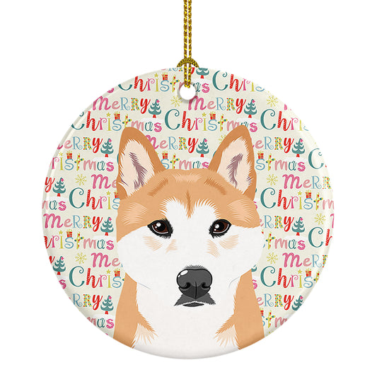 Buy this Shiba Inu Red #1 Christmas Ceramic Ornament