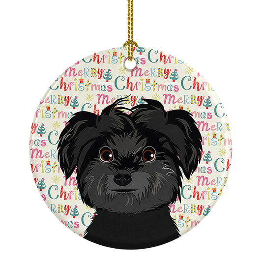 Buy this Shih-Tzu Black Christmas Ceramic Ornament