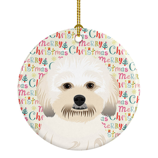 Buy this Shih-Tzu Gold #5 Christmas Ceramic Ornament