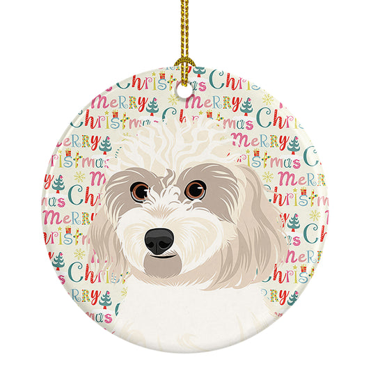 Buy this Shih-Tzu Gold #7 Christmas Ceramic Ornament