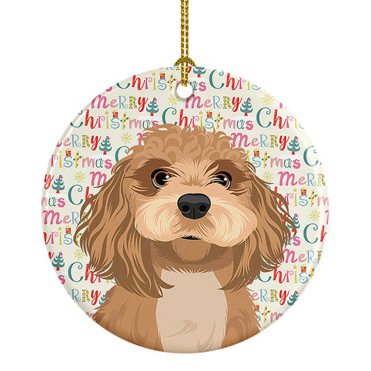 Buy this Shih-Tzu Red Christmas Ceramic Ornament