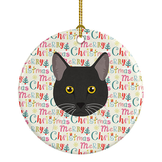 Buy this Bombay Cat Christmas Ceramic Ornament