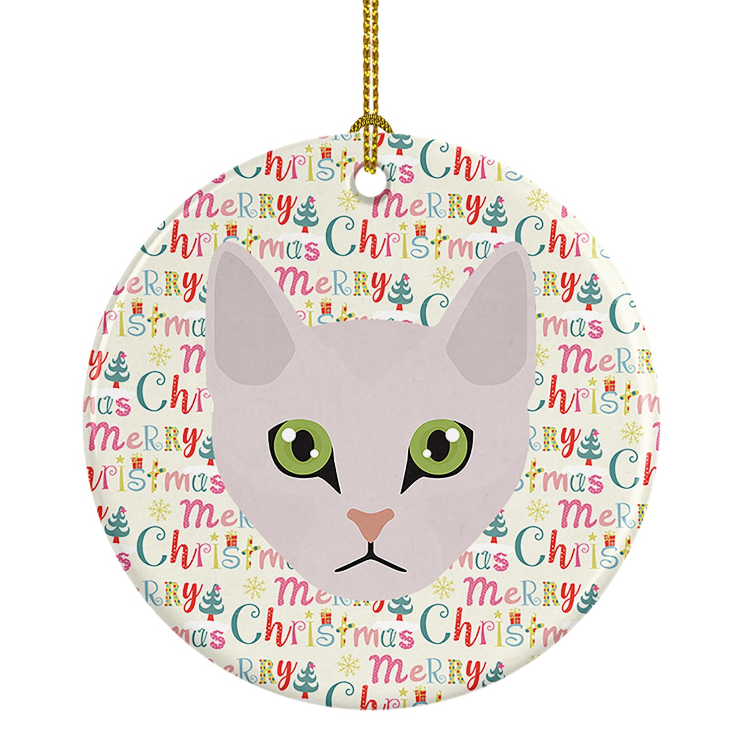 Buy this Burmilla Cat Christmas Ceramic Ornament