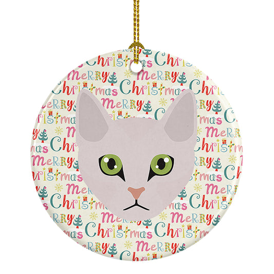 Buy this Burmilla Cat Christmas Ceramic Ornament