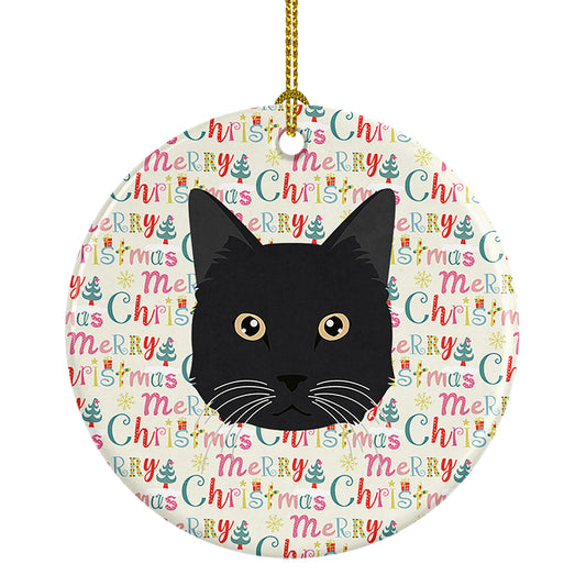 Buy this Chantilly Tiffany Cat Christmas Ceramic Ornament