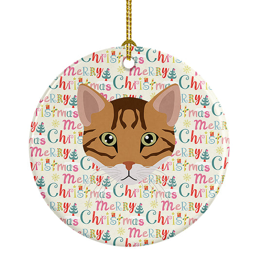 Buy this Cheetoh Cat Christmas Ceramic Ornament
