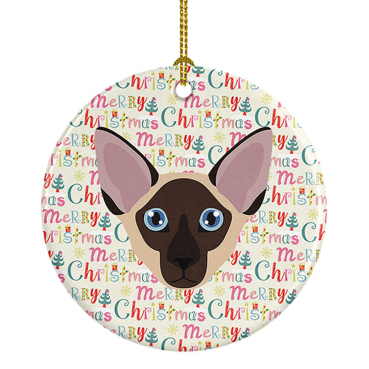 Buy this Colorpoint Shorthair Cat Christmas Ceramic Ornament