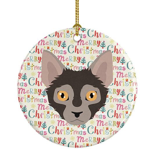 Buy this Lykoi Cat Christmas Ceramic Ornament