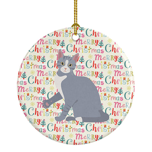 Buy this American Polydactyl #2 Cat Christmas Ceramic Ornament