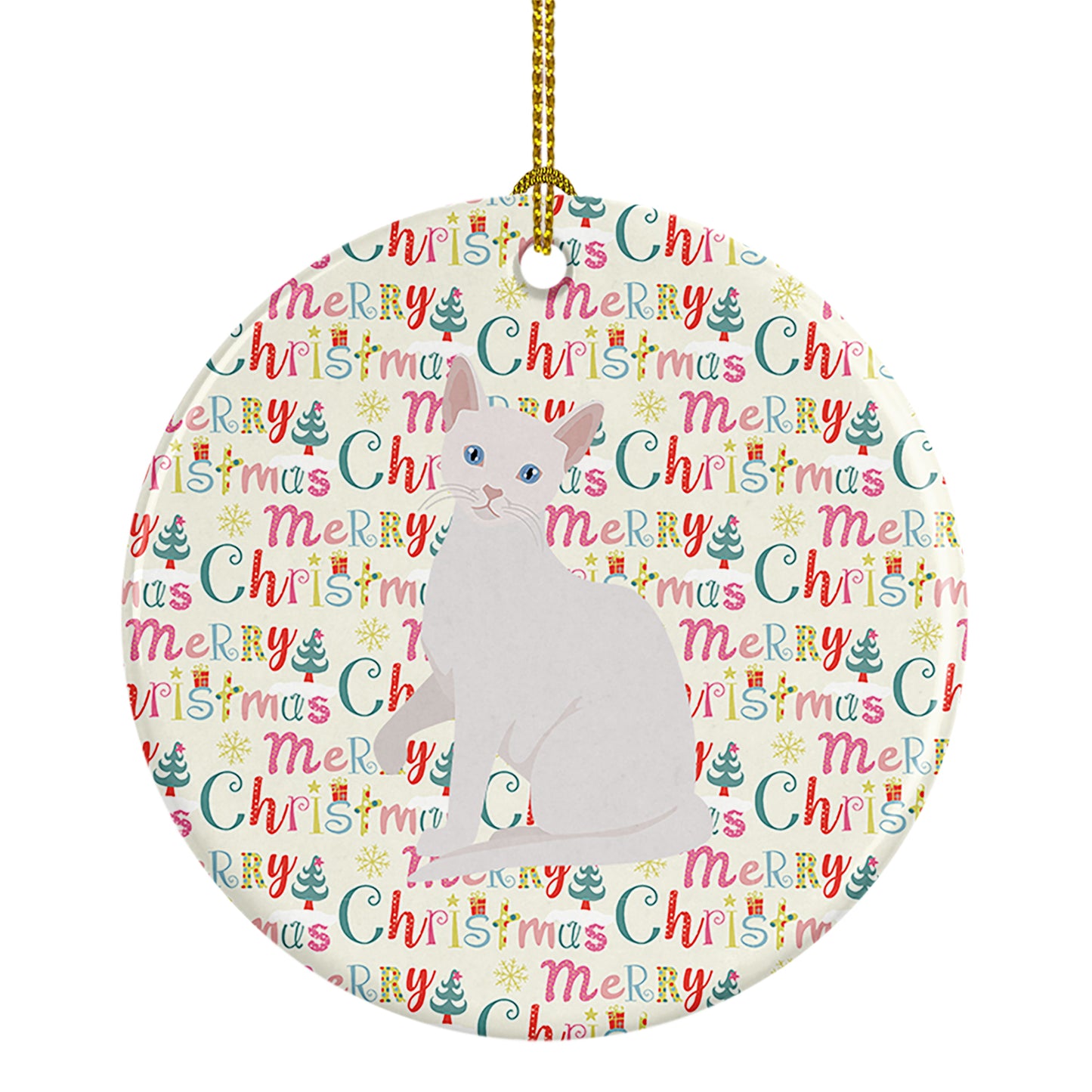 Buy this Arabian Mau Cat Christmas Ceramic Ornament
