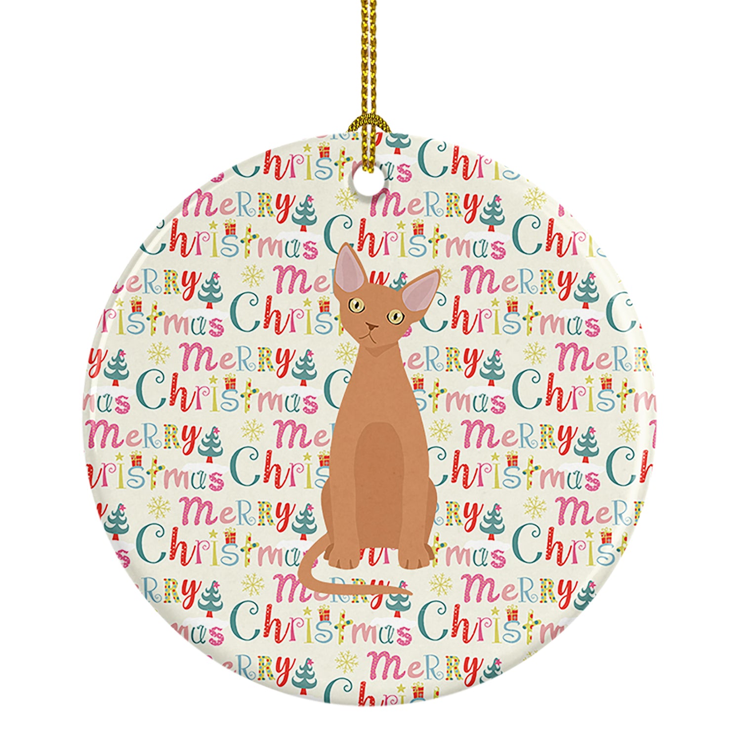 Buy this Devon Rex #1 Cat Christmas Ceramic Ornament