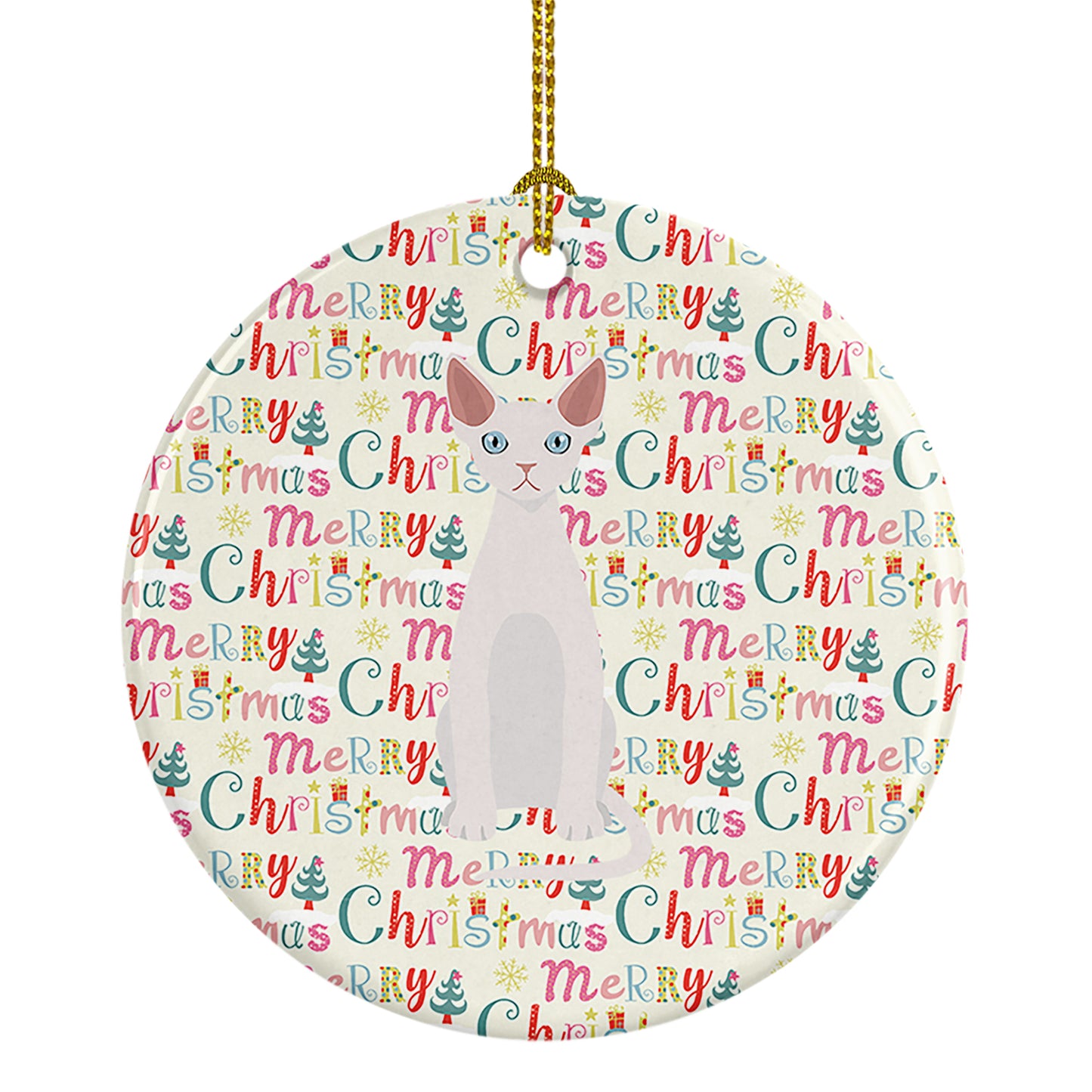 Buy this Devon Rex #2 Cat Christmas Ceramic Ornament