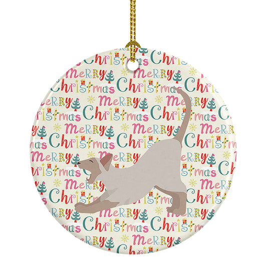 Buy this Thai Lilac Cat Christmas Ceramic Ornament