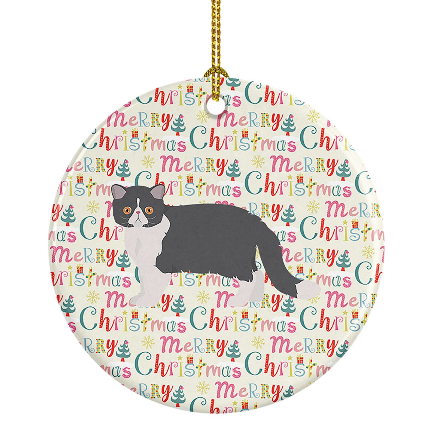 Buy this Exotic Shorthair #2 Cat Christmas Ceramic Ornament